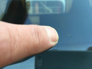 アルファード 飛び石キズ 修理後